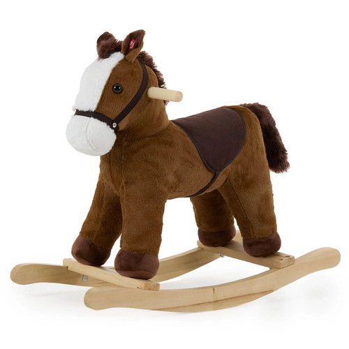 Wooden rocking horse - horse, sound