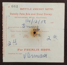 1908 Fremlin Bros, Family Pale