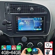 64G CARPLAY ANDROID14 CAR STEREO RADIO FOR SAAB 9-3 93 2007-2011 GPS FM WIFI NAV