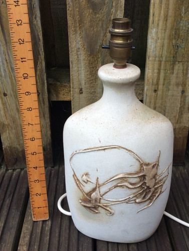 Tremaen cornish pottery lamp - pottery,