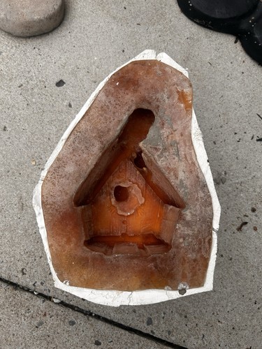 Latex mould with fibreglass - with,