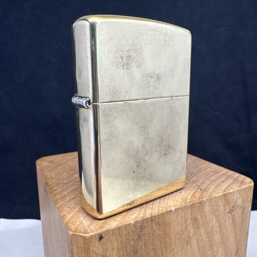Zippo 1999 solid brass petrol - 1999,