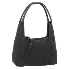 GUCCI GG Canvas Hand Bag Dark