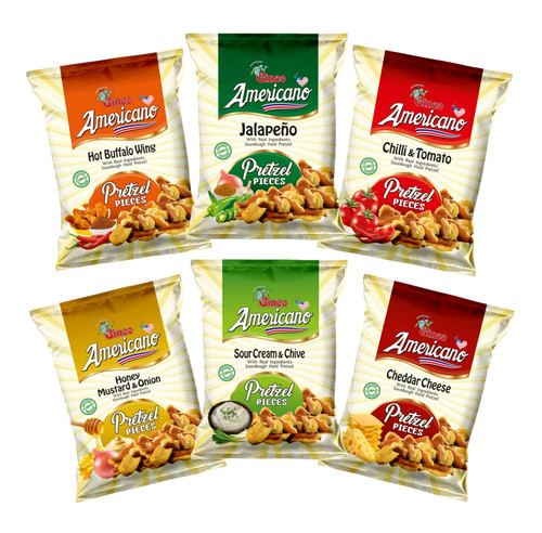Americano pretzels pieces