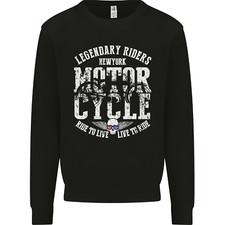 Legendary Motorcycle Riders Motorbike Biker Mens Sweatshirt Jumper