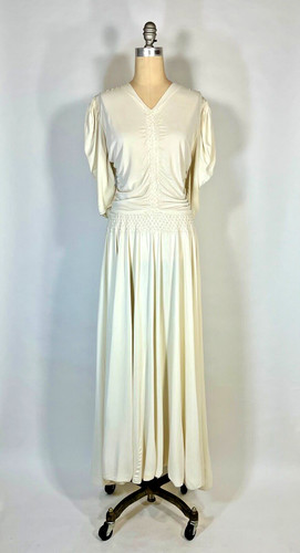 Vintage 1930 ivory silk knit - vintage,