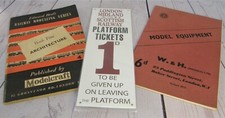 Two Vintage Model Railway Books, Architecture and Equipment & Repro Metal Sign