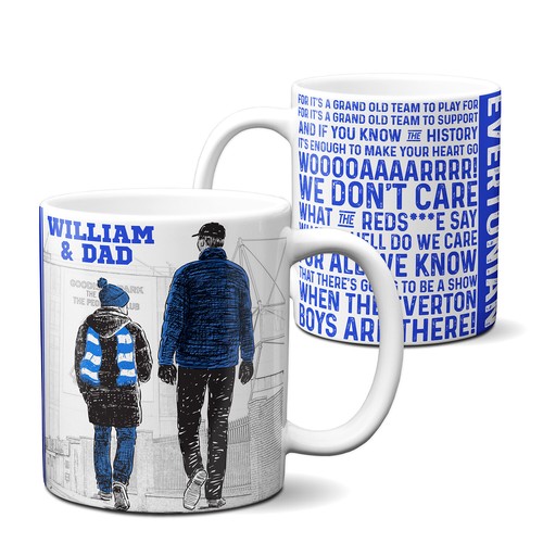 Personalised everton mug - personalised,