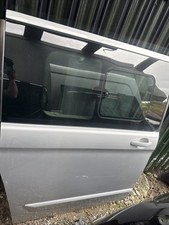 TRANSIT CUSTOM 2019 Right SIDE LOADING DOOR SILVER COMPLETE  Crew Van Minibus