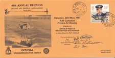 RAF Coltishall Private air display By Air Sea Rescue Helicopter Signed by Crew 4
