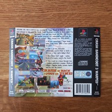 PS1 Back Cover Crash Bandicoot