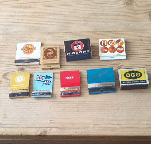 Vintage advertising matchbooks - vintage,