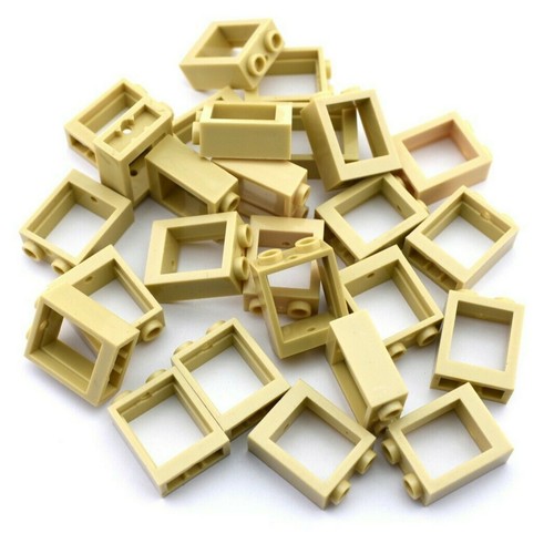 Tcm bricks tan 1x2x2 flat - tcm,