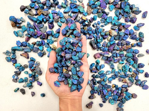 Raw chalcopyrite crystal chips - raw,