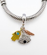 Lucky Hamsa Evil Eye Dangle