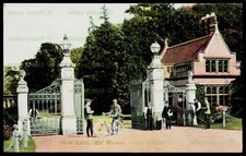 Vintage Postcard Park Gates