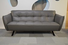 Grey Sofa  Large 3 Seater Sofa Italia Living Seville Italian Leather Sorrento