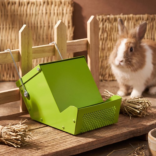 Metal hanging rabbit hay - metal,