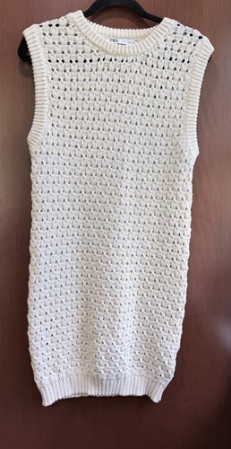 Zara women cream open - zara, knit