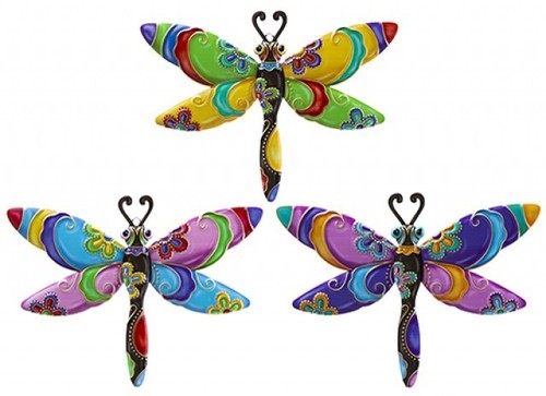 Colourful dragonfly metal - colourful,