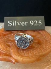 Silver Om ,,Poison Signet Ring