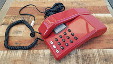 Vintage 1980's British Telecom Viscount Telephone Red Model 9515AR FREEPOST