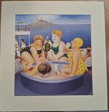 Beryl Cook mounted print -