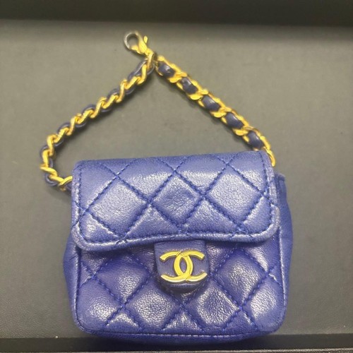 Chanel blue lambskin matelasse - chanel,