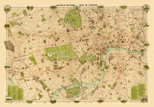 Old map london - ,