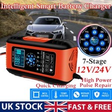 12V 24V Li-Ion Lithium Battery Charger for Car Motorcycle LiFePO4 AGM / GEL 10A
