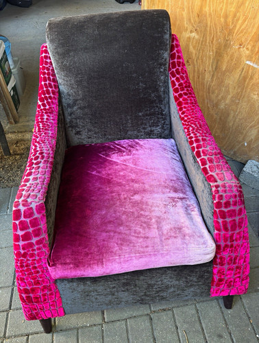 Velvet upholstered accent - velvet,