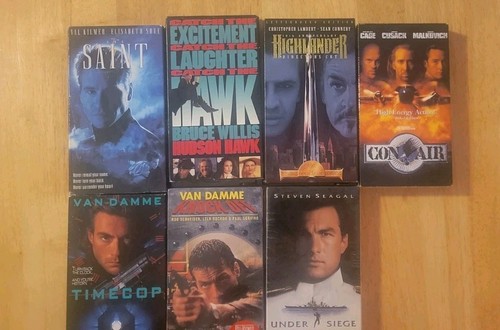 90s action movie - vhs, bundle