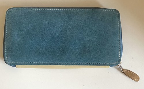 Hotter blue suede - purse, wallet