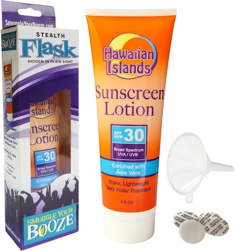 Smuggle your booze sunscreen - smuggle,