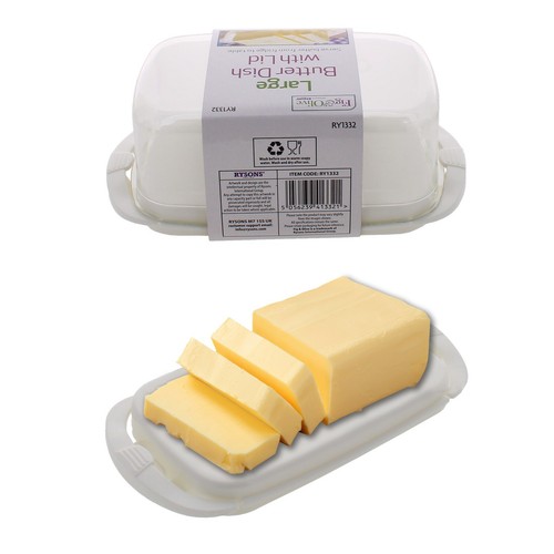 Butter dish large - dish, with