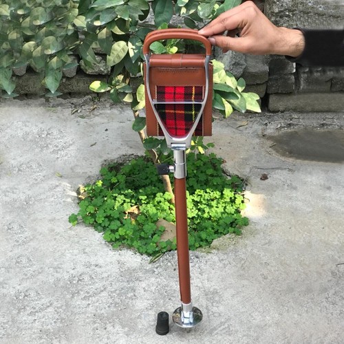 Leather shooting stick folding - shooting,