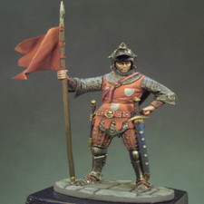 Unpainted 1/32 Resin Model 54mm Medieval Knights of France 1083G