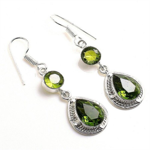 Green peridot gemstone - green,