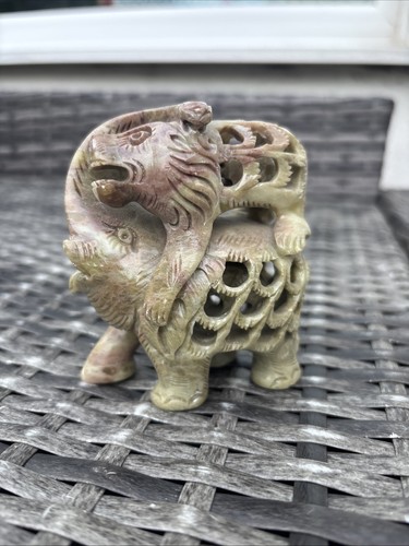 Hand carved soap - stone, lattice