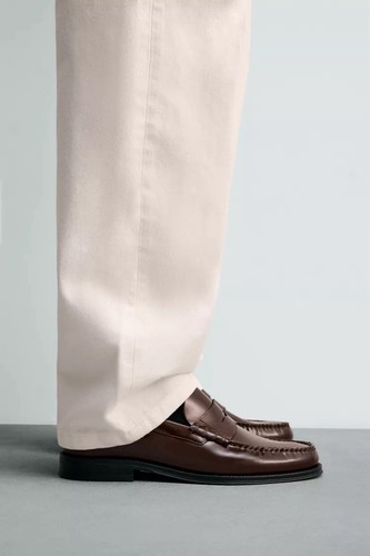 Zara leather penny - leather, loafers