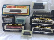 GRAHAM FARISH ETC N GAUGE JOB LOT OF 10x VARIOUS  COACHES & WAGONS