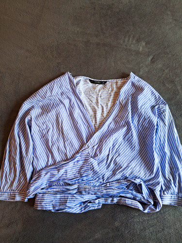 Zara basic blue white - &,