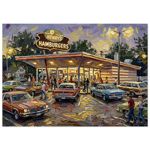 Henry hamburgers 1970s - hamburgers,