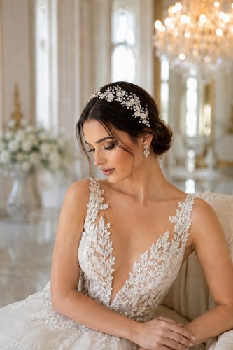 Bridal hair vine - bridal,