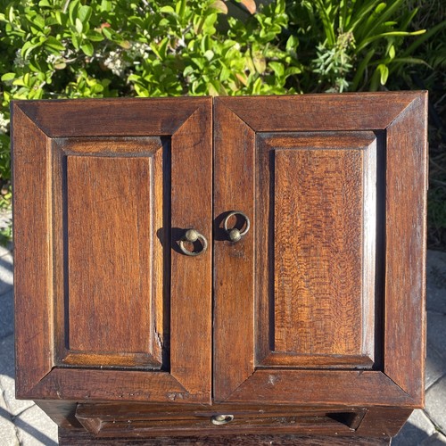 Vintage wooden secretary desk - secretary,