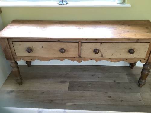 Antique pine sideboard 185cm - 185cm, x