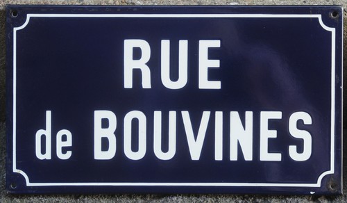 Old french enamel - enamel, street