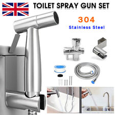 Silver Muslim Shower Head and Hose Bidet Spray Tap for Toilet Hygienic Handheld