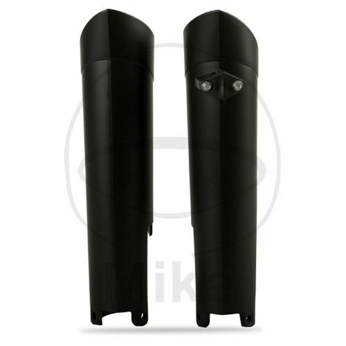 Pair fork leg protectors black - pair,