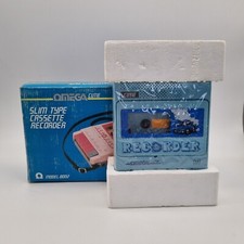 Rare Vintage OMEGA Cutie Slim Type Cassette Recorder - SEALED with Box